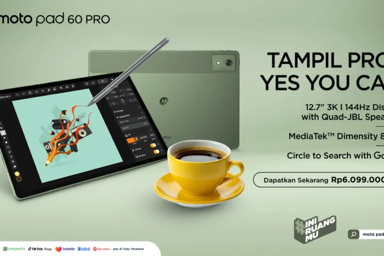 Moto Pad 60 Pro Bisa Tampil PRO Moto Pad 60 Pro Bisa Tampil PRO