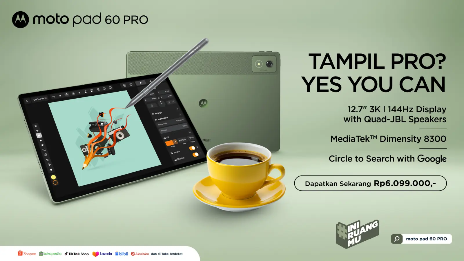 Moto Pad 60 Pro Bisa Tampil PRO