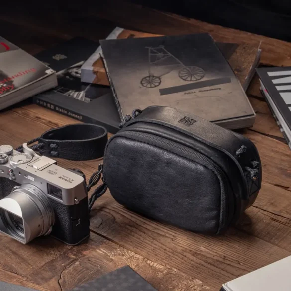 Wotancraft Full Leather Portable Camera Pouch-