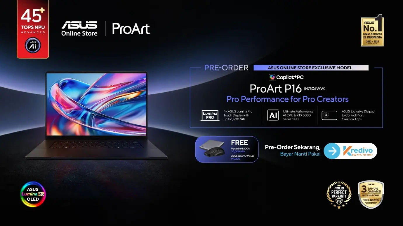 ASUS ProArt P16, Laptop untuk Video Editing dan Kreator Profesional 26 haga asus proart p16