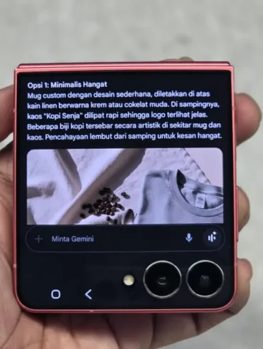 Tips : Cara Menggunakan Gemini AI di Samsung Galaxy Z Flip7 untuk Menciptakan Konten Promosi Usahamu 29 Galaxy Z Flip7 dan Gemini AI Jadi Solusi Naikan Level Bisnismu