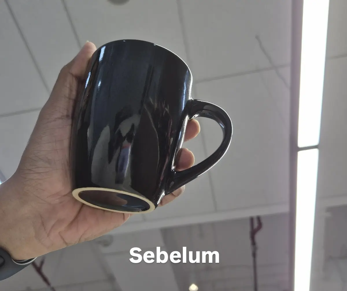 Galaxy Z Flip7 dan Gemini AI foto sebelum