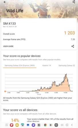 samsung Galaxy Tab A11 benchmark 2