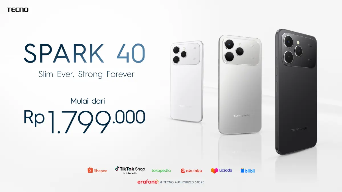Resmi Dijual di Indonesia, Harga TECNO Spark 40 Mulai 1,799 Juta Rupiah 28 TECNO Spark 40 1