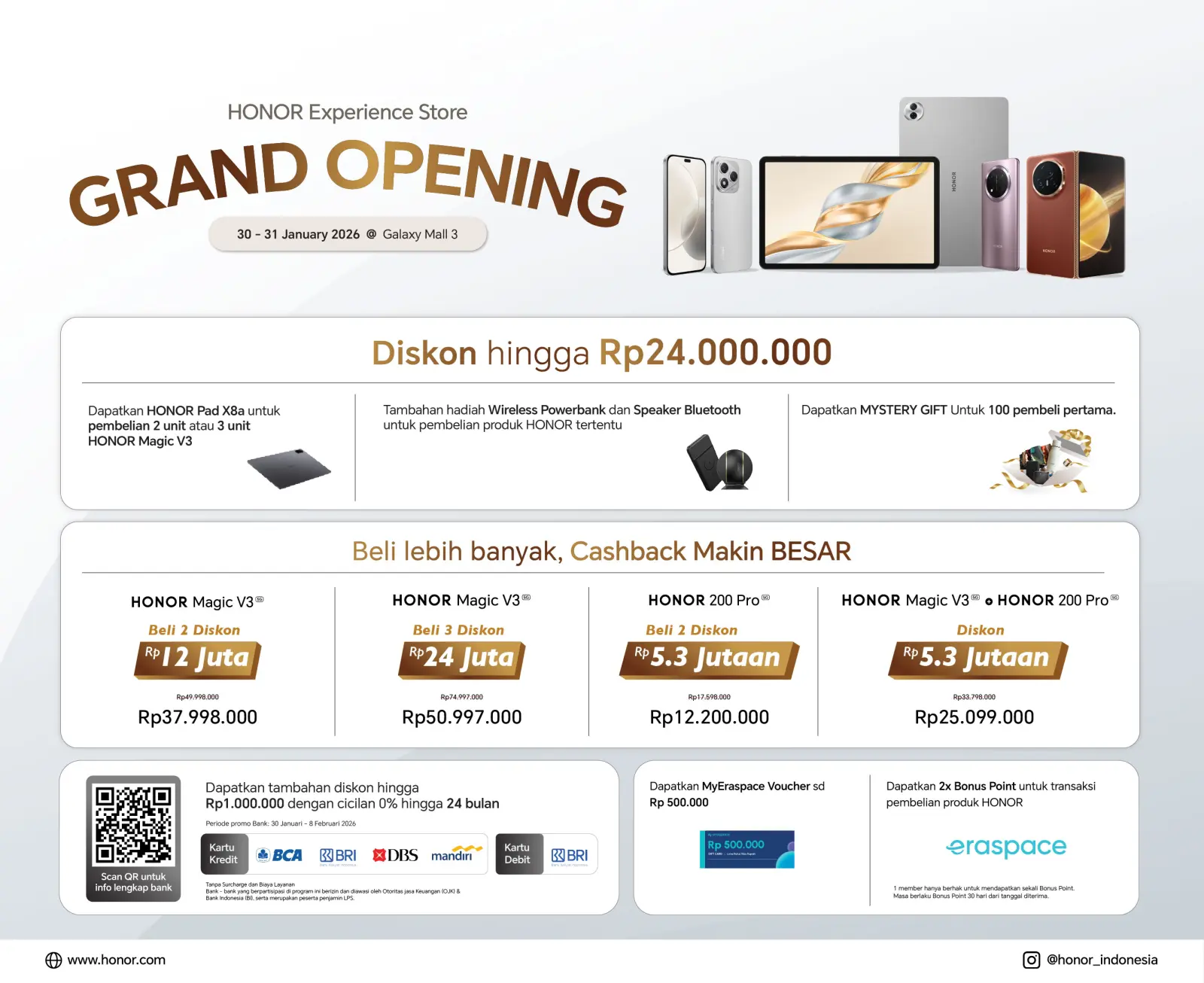 HONOR Experience Store Surabaya Grand Opening Promo