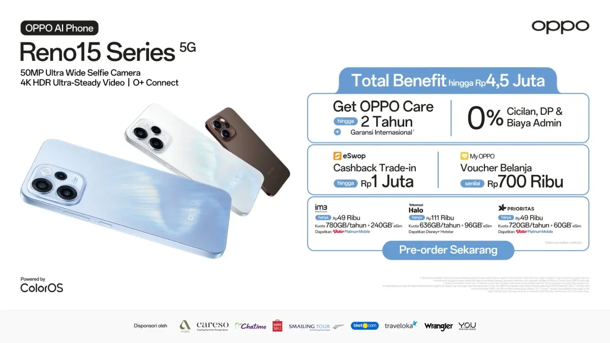 promo benefit oppo reno 15 series