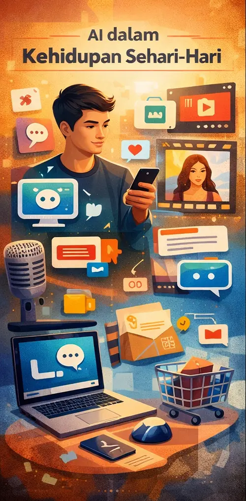 ilustrasi AI seharihari