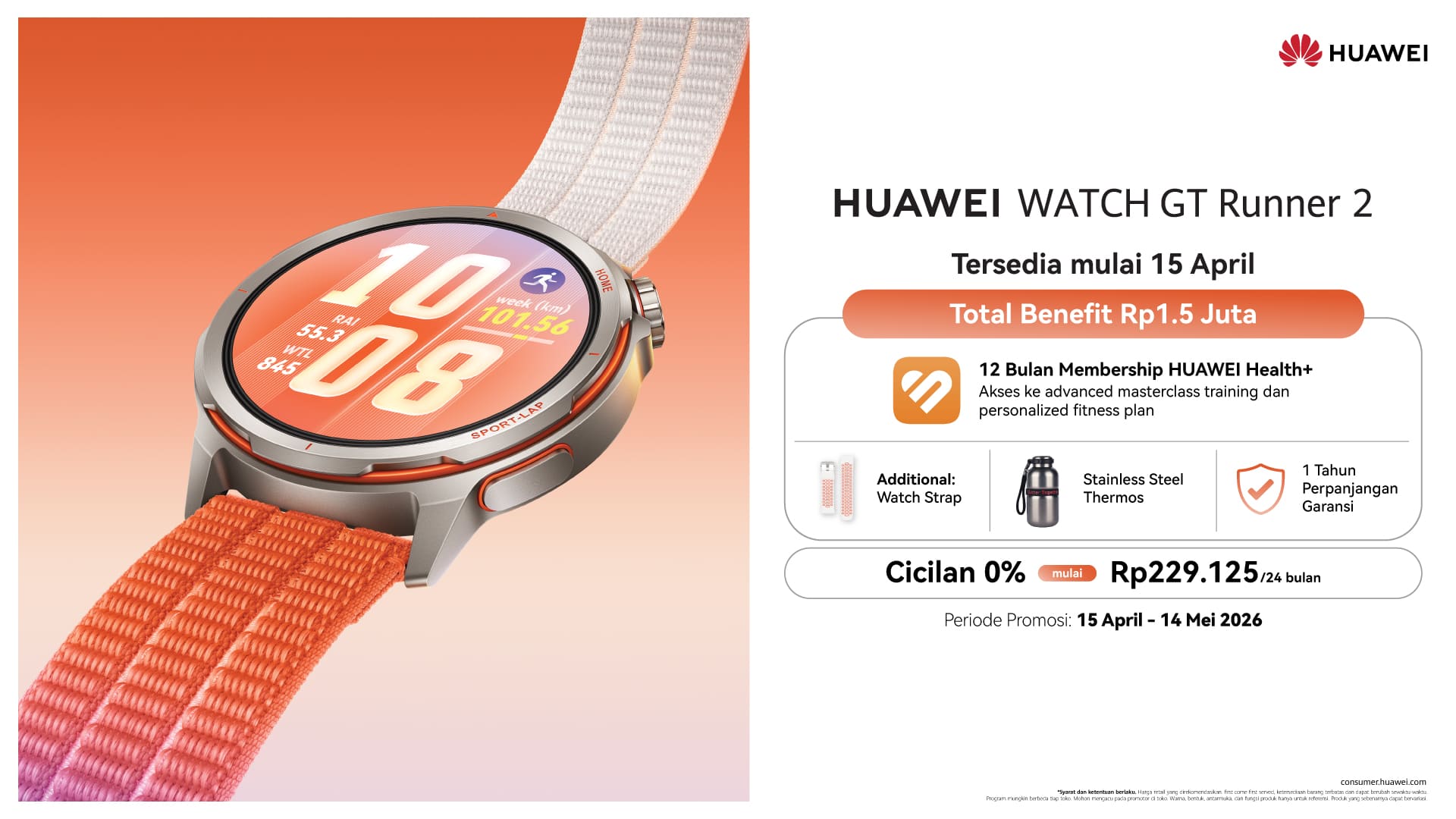 Huawei Watch GT Runner 2 Resmi Dijual dengan Harga 5,499 Juta Rupiah 20 Huawei Watch GT Runner 2