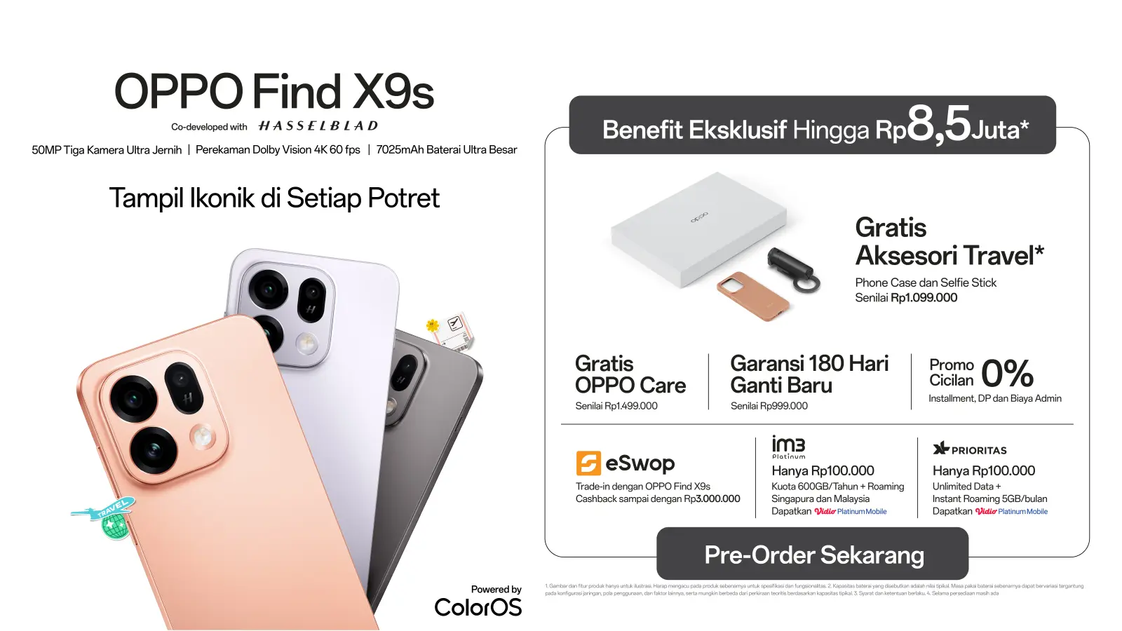 Promo Eksklusif Early Pre order OPPO Find X9s