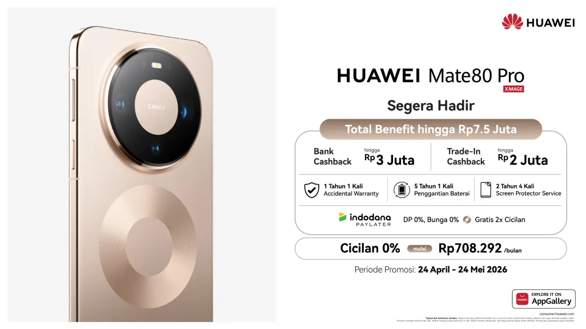 benefit HUAWEI Mate 80 Pro indonesia