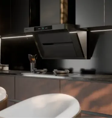 modena chimney cooker hood built in hob dapur