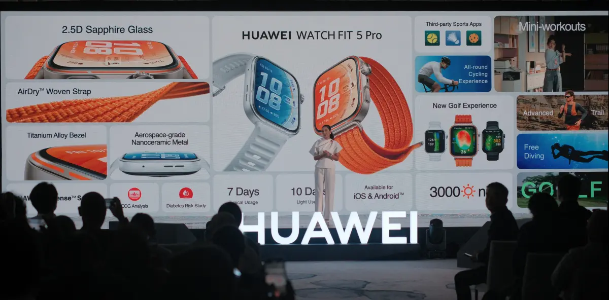 huawei watch fit 5 pro spec