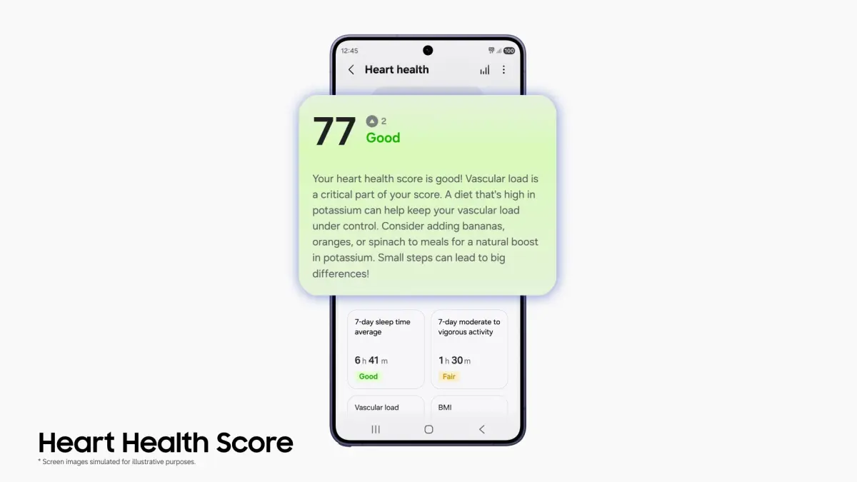 Heart Health Score di Samsung Health