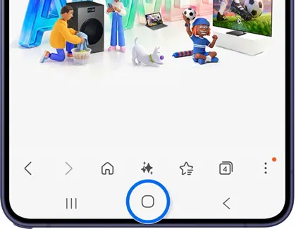 Samsung galaxy s26 ultra Circle to Search Home button