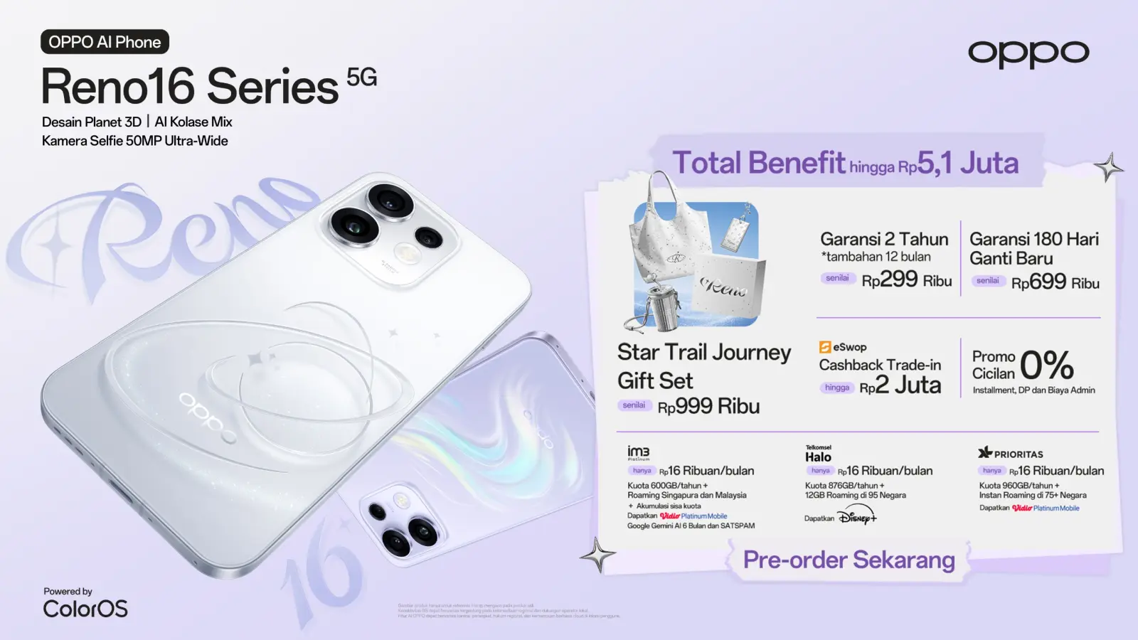 Eksklusif Pre order OPPO Reno16 Series Eksklusif Pre order OPPO Reno16 Series