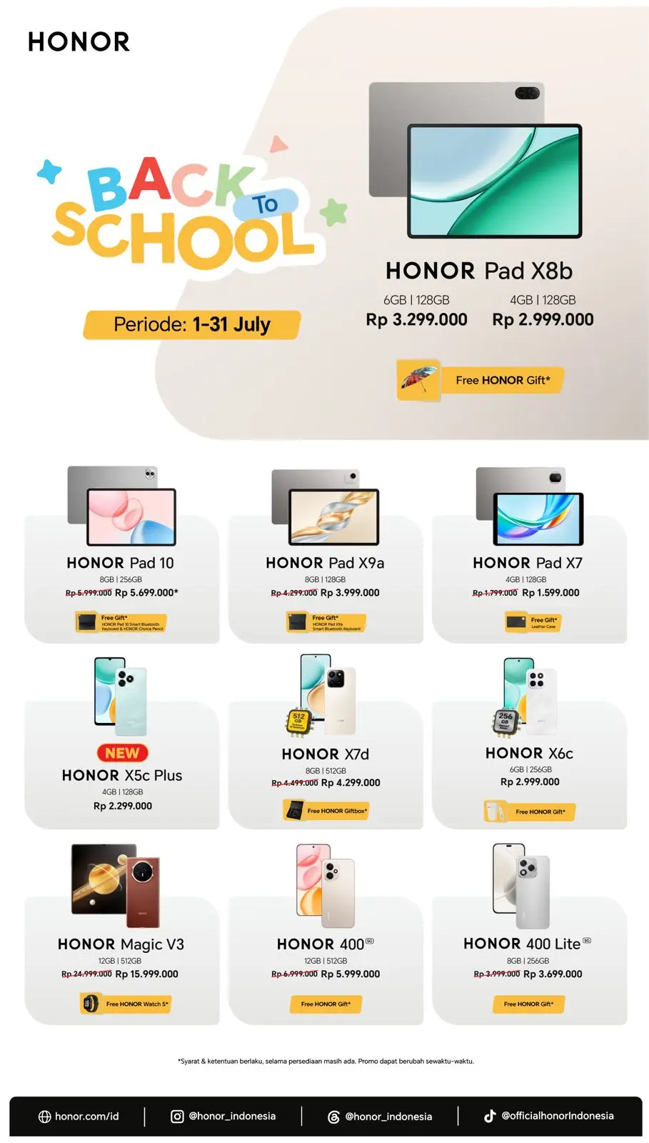 honor promo july 2026