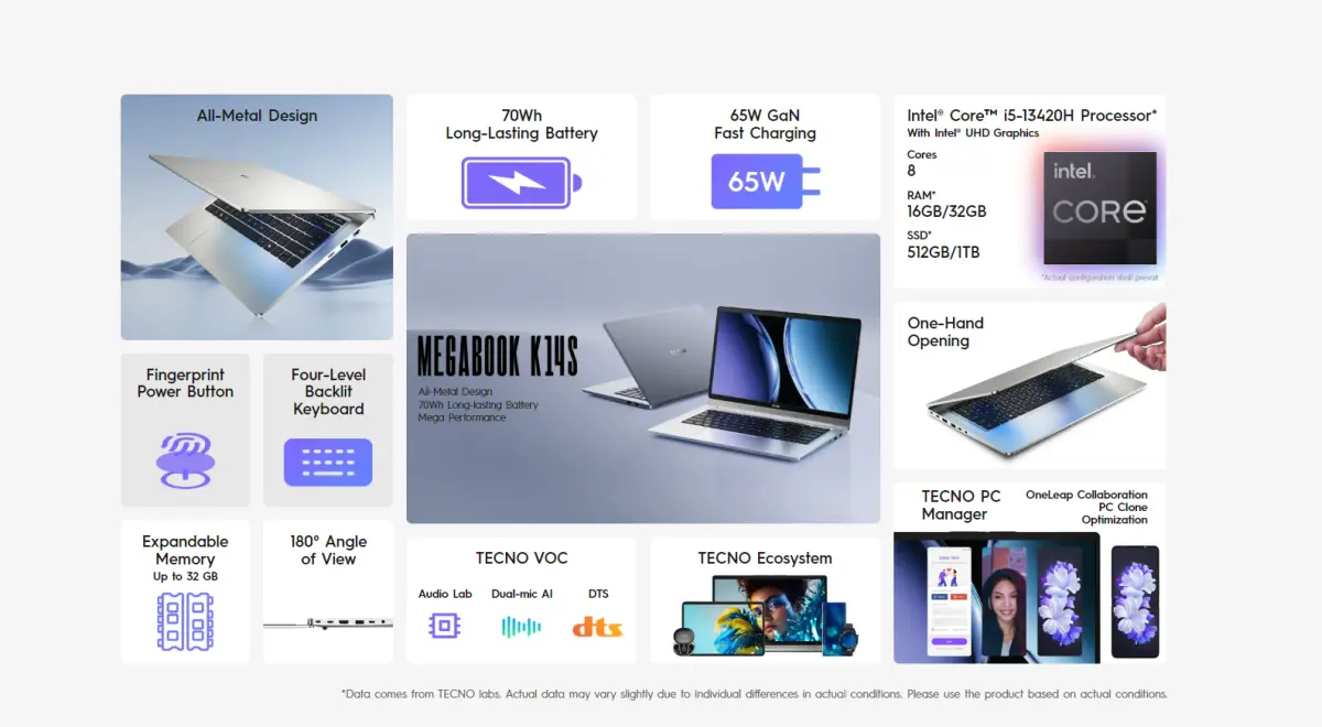 spesifikasi tecno megabook k14s spesifikasi tecno megabook k14s