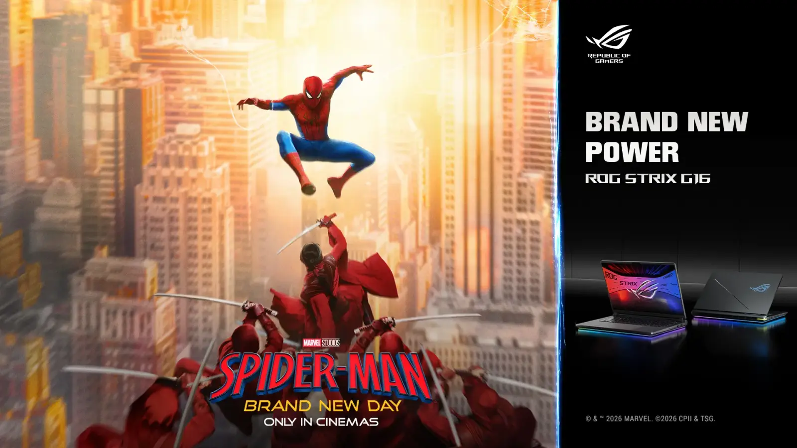 ASUS ROG x Spider Man Brand New Day