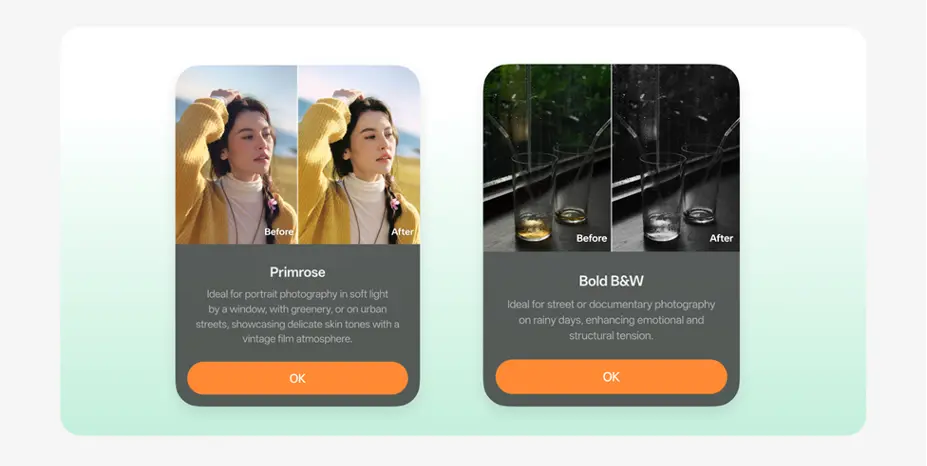 ColorOS 16 Filter Camera ColorOS 16 Filter Camera